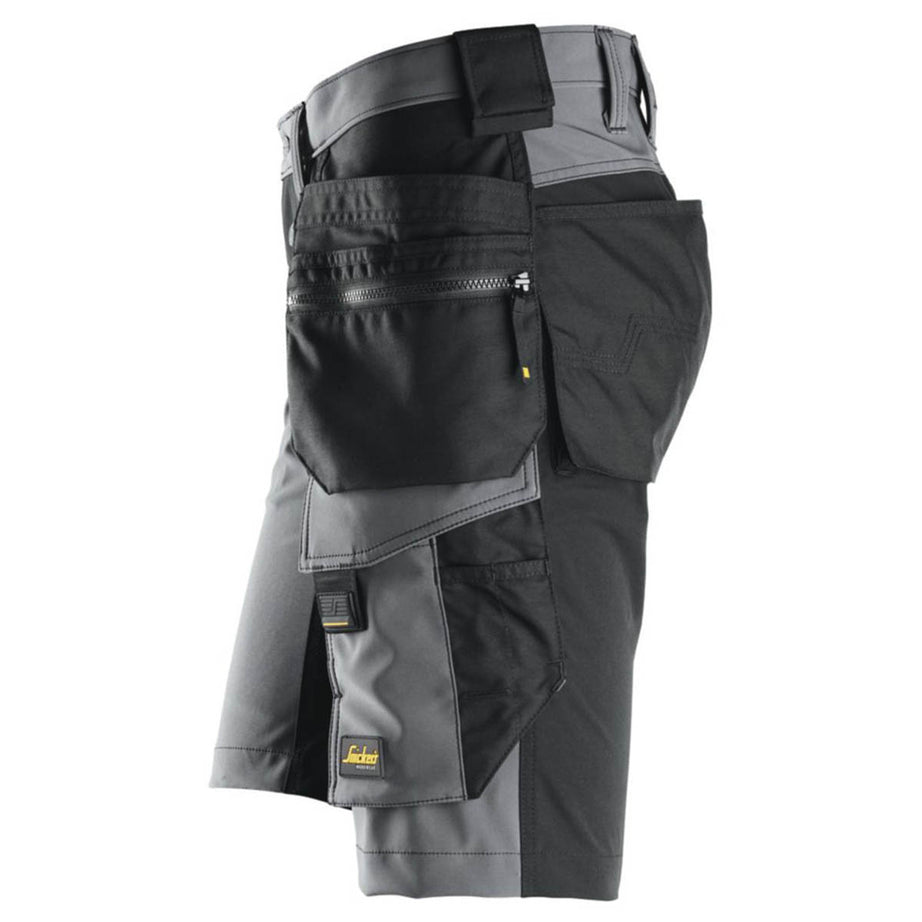 Snickers Work Shorts Mens Grey Black Stretch Breathable Multi Pockets 36"W - Image 5