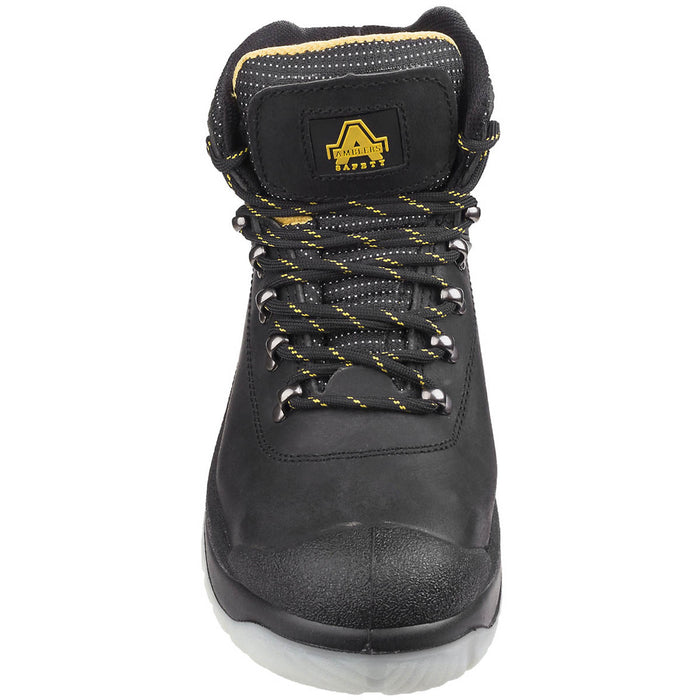 Amblers Safety Boots Black Textile Leather Steel Midsole Toe Cap Padded Size 7 - Image 2