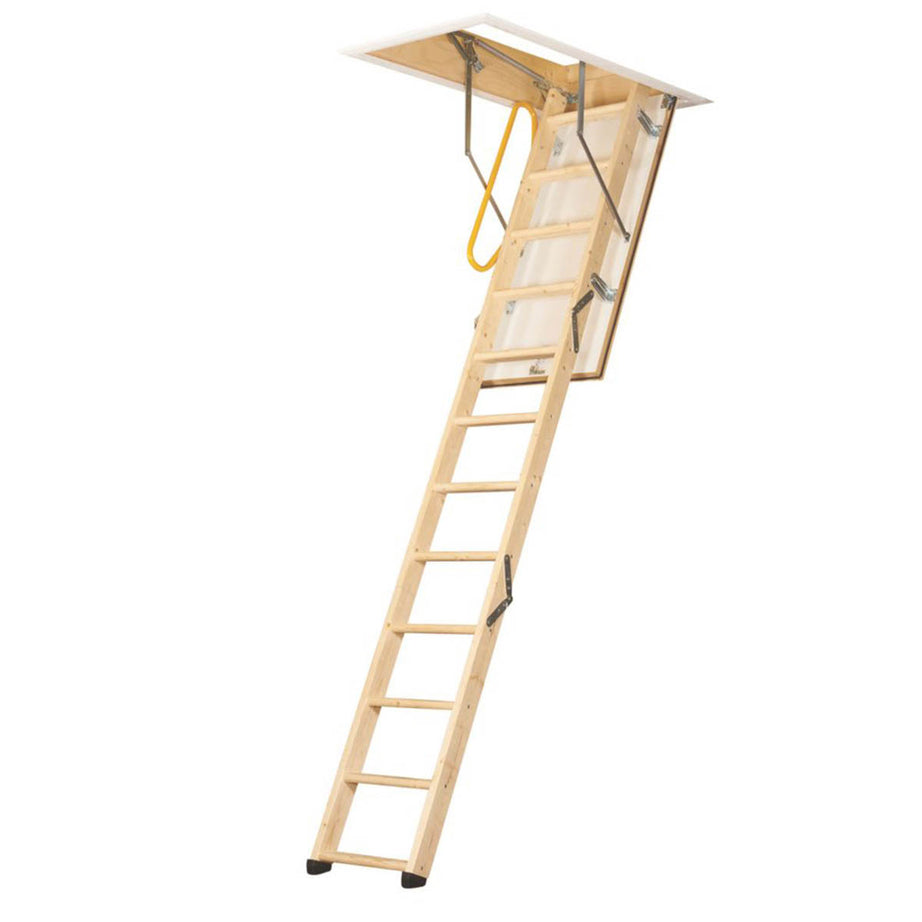 Loft Ladder Kit Non-Slip Treads Timber Durable Folding Insulated With Hatch 2.8m - Image 1