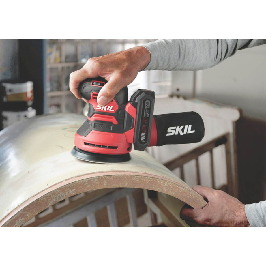 Skil Random Orbital Sander Cordless 20V Li-Ion SR1E3745CA 125mm Body Only - Image 5
