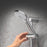 Mira Shower Kit Plastic Chrome Round 3 Spray Patterns Adjustable Contemporary - Image 4