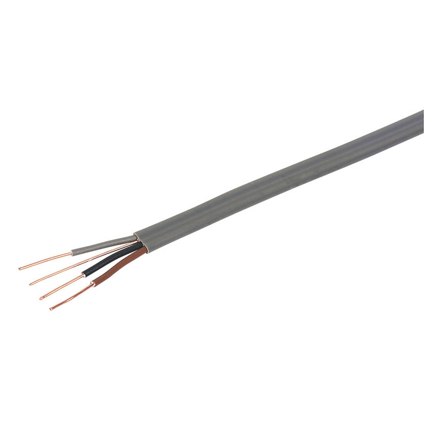 Prysmian Wiring Cable 6243YH 3-Core & Earth Indoor Grey Flat 1.5mm² Drum 50 m - Image 3