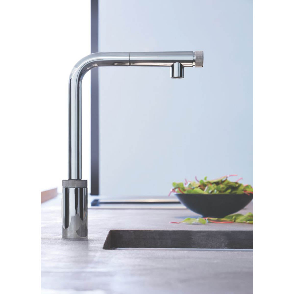 Grohe Kitchen Mixer Tap Pull-Out Spout Smartcontrol Push Button Chrome Modern - Image 5