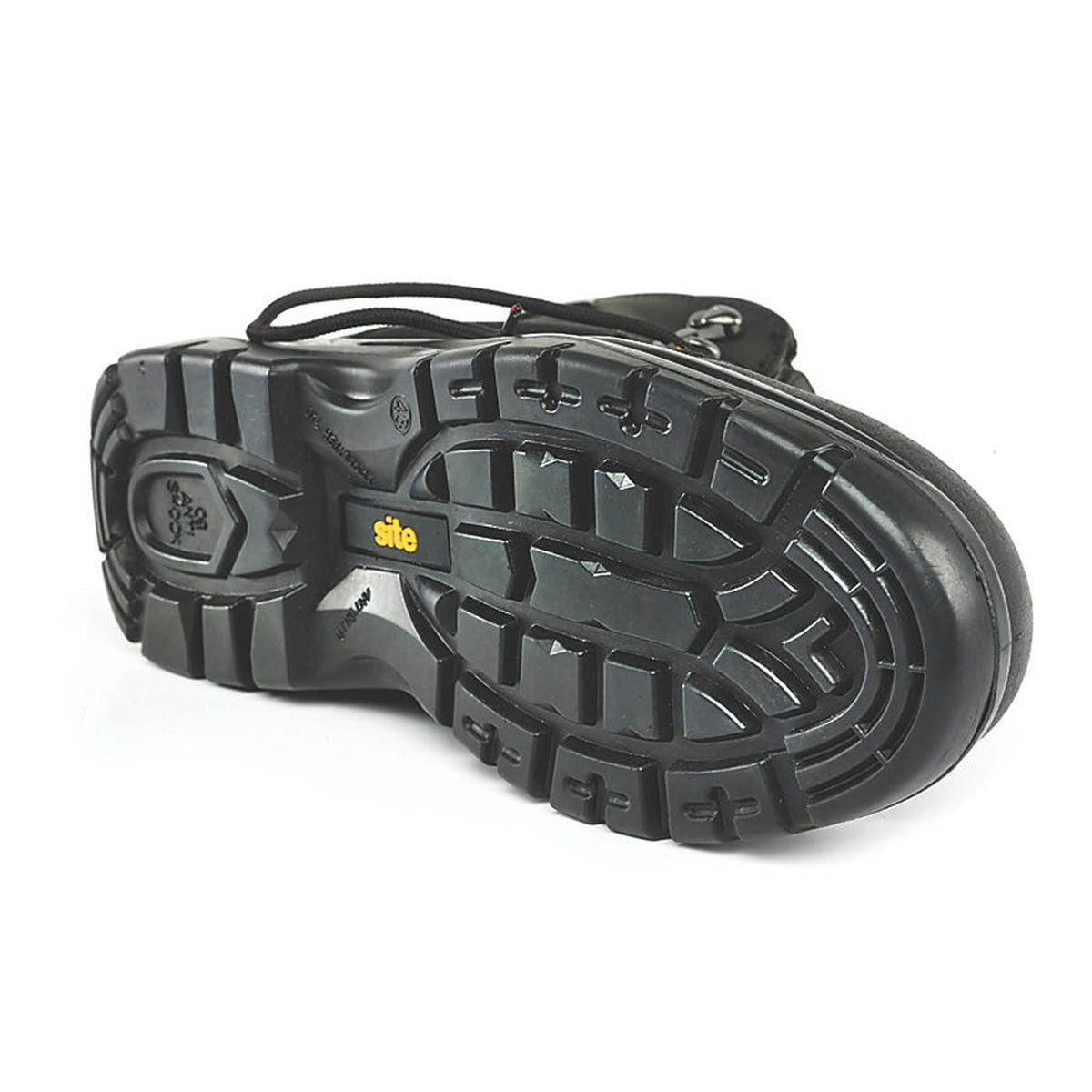 Site Safety Boots Mens Wide Fit Black Leather Steel Toe Waterproof Shoes Size 9 - Image 3