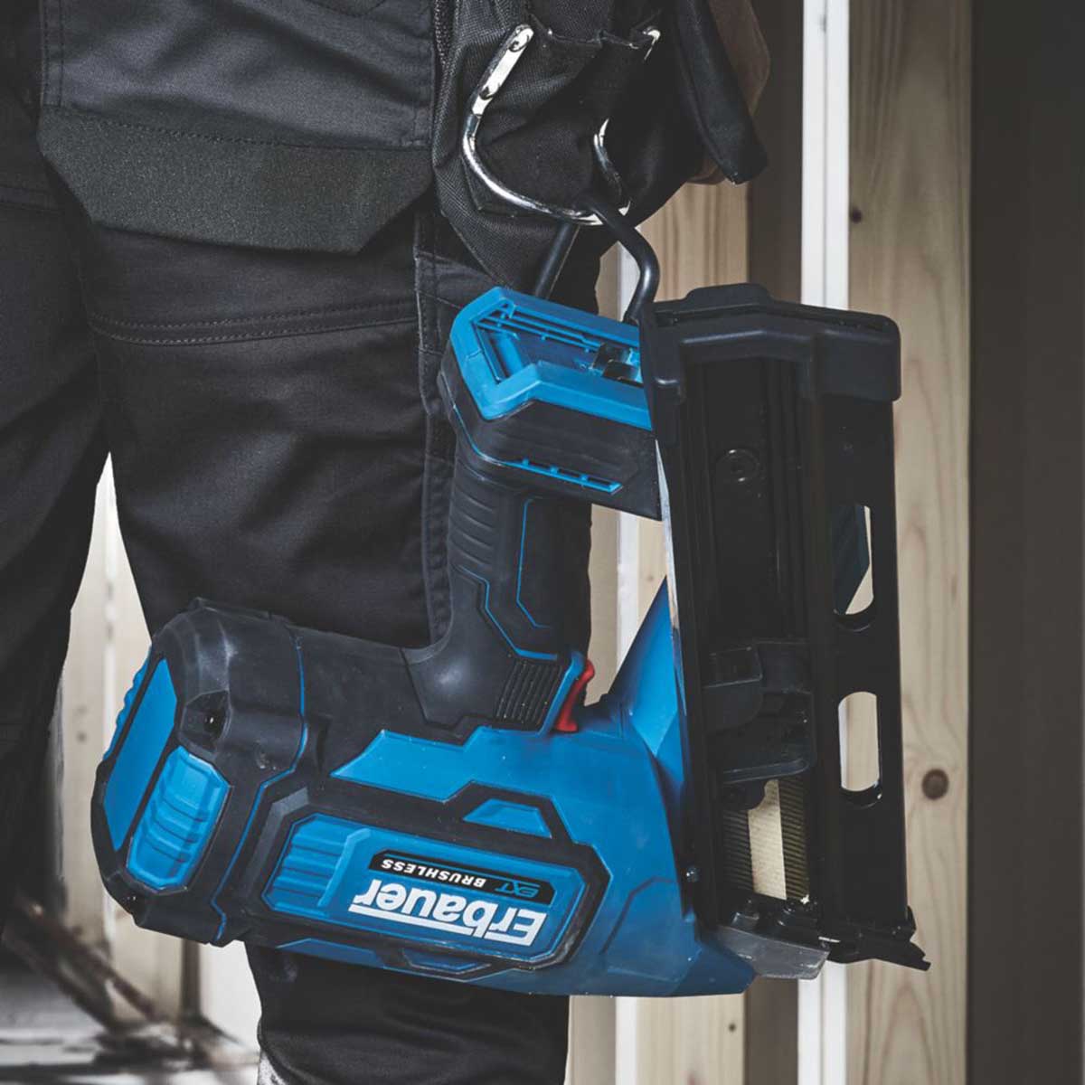 Erbauer Nail Gun Cordless 90mm Brushless 18V Li-Ion EXT First Fix - Body Only - Image 6