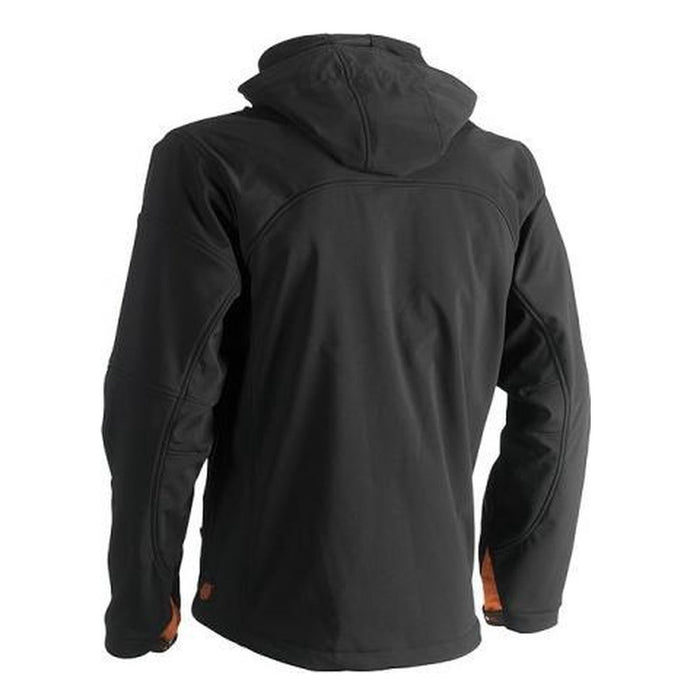 Herock Softshell Jacket Mens Black Waterproof Windproof Hood Large 47" Chest - Image 2