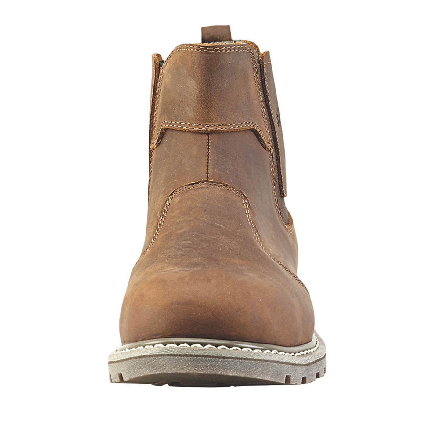 Site Dealer Safety Boots Mens Wide Fit Brown Leather Steel Toe Cap Size 10 - Image 5