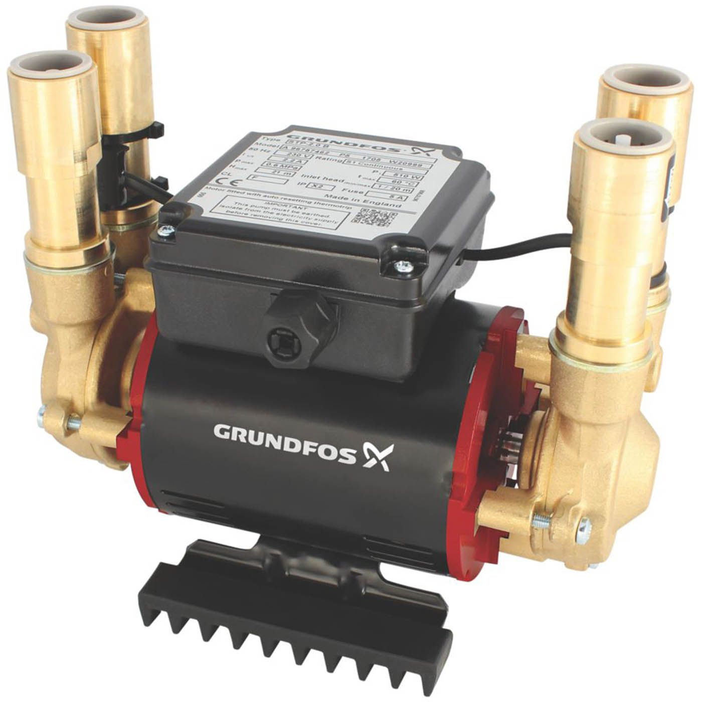 Grundfos Twin Shower Pump 96787466 Positive Head Regenerative Low Noise 3.0bar - Image 2