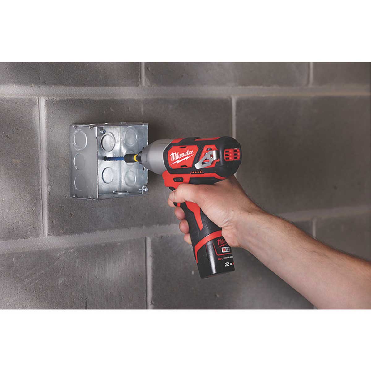 Milwaukee Impact Driver Compact M12 BID-0 12V Li-Ion LED Work Light Body Only - Image 4